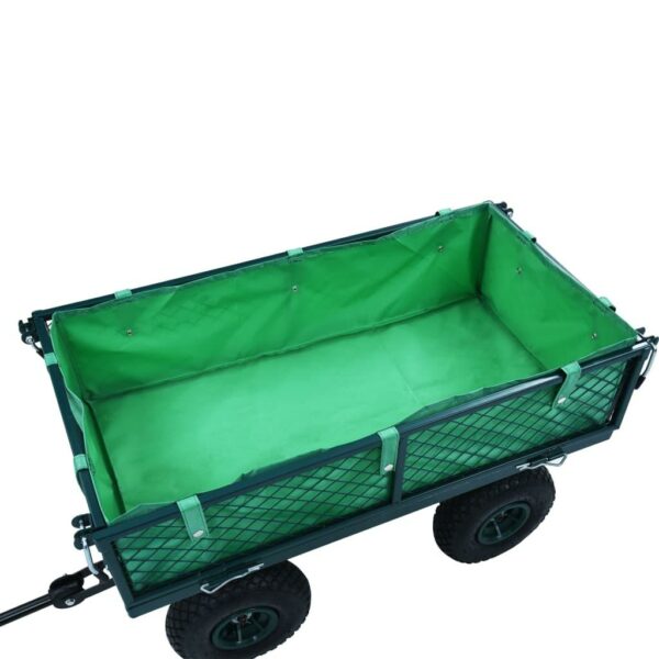 vidaXL Garden Cart Liner Green Fabric - Image 4