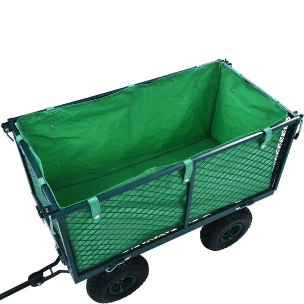 vidaXL Garden Cart Liner Green Fabric - Image 4