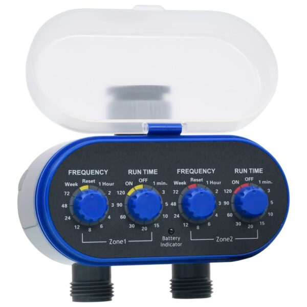 vidaXL Double Outlet Water Timer with Ball Valves - Image 3