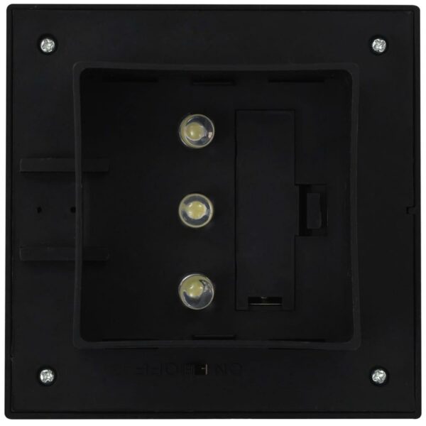 vidaXL Outdoor Solar Lamps 12 pcs LED Square 4.7" Black - Image 8