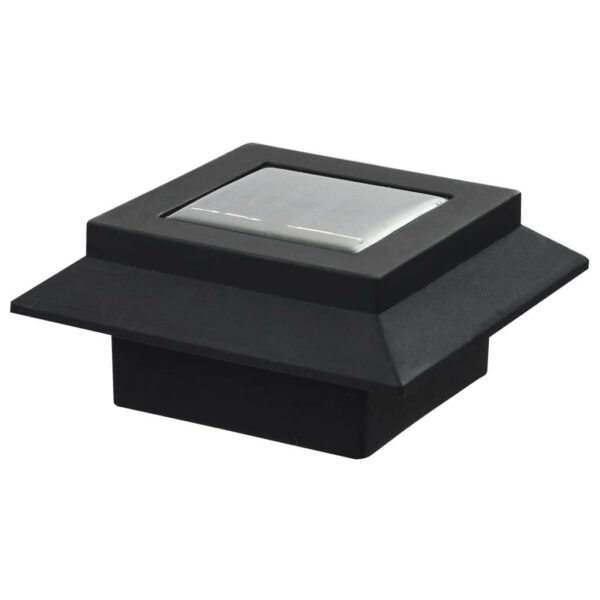 vidaXL Outdoor Solar Lamps 12 pcs LED Square 4.7" Black - Image 9