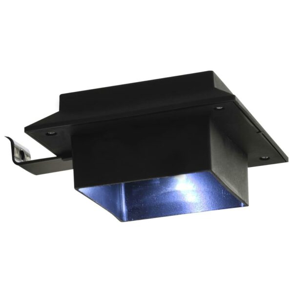 vidaXL Outdoor Solar Lamps 12 pcs LED Square 4.7" Black - Image 12