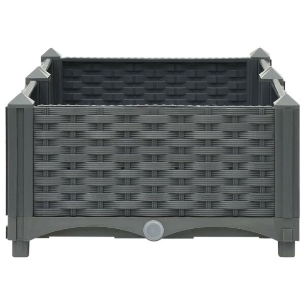 vidaXL Raised Bed 31.5"x15.7"x9.1" Polypropylene - Image 4