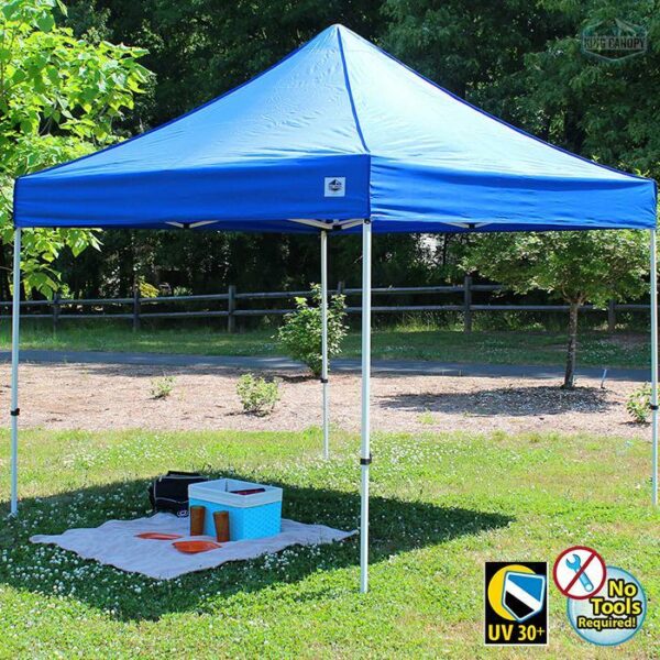 FESTIVAL 10X10 Instant Pop Up Tent w/ BLUE Cover