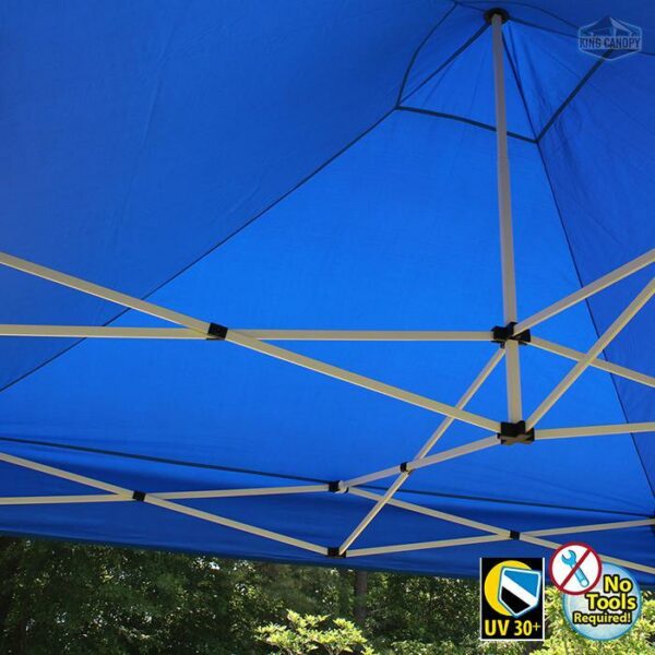 FESTIVAL 10X10 Instant Pop Up Tent w/ BLUE Cover - Image 3