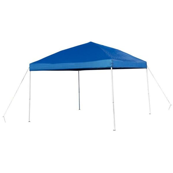 10'x10' Blue Outdoor Pop Up Event Slanted Leg Canopy Tent with Carry Bag - Image 3