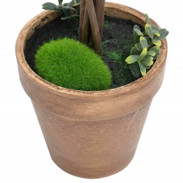 vidaXL Artificial Boxwood Plants 2 pcs with Pots Ball Shaped Green 13" - Image 4